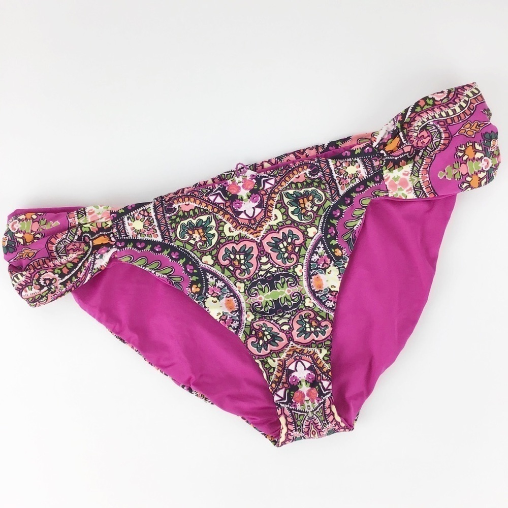Lucky Reversible Side Sash Hipster Bikini Bottom | S